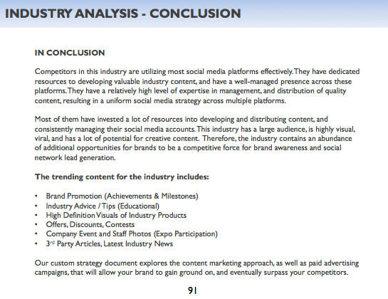 Industry Analysis - Executive Summary